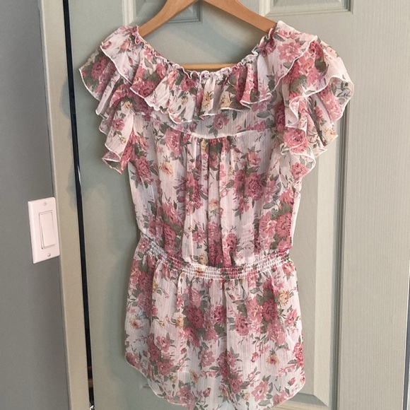 🩷 Blouse fleurie transparente - Picture 3 of 3